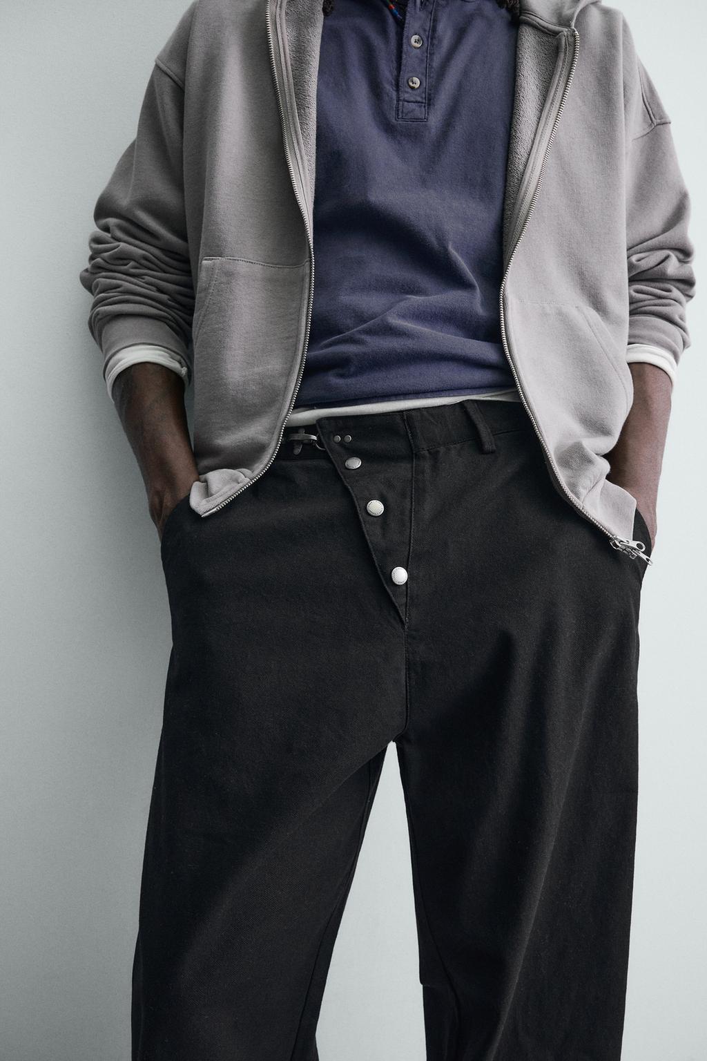 БРЮКИ WIDE FIT НА НАВЕСНОЙ ПЕТЛЕ