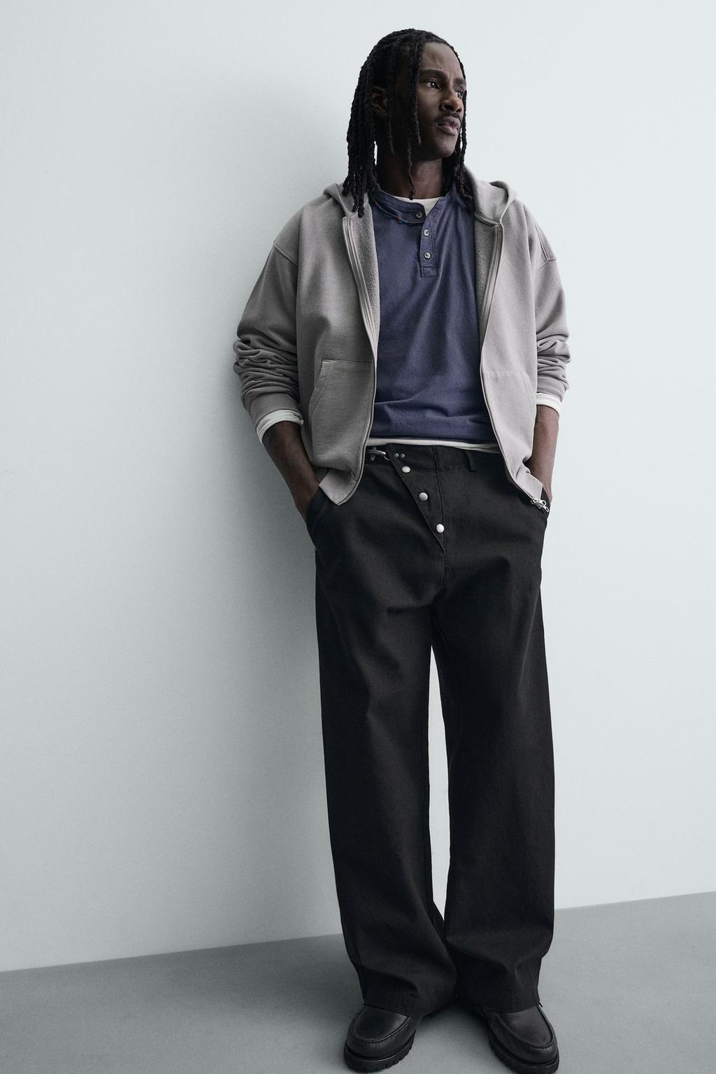 БРЮКИ WIDE FIT НА НАВЕСНОЙ ПЕТЛЕ