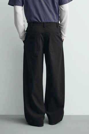 Брюки Wide Fit на навесной петле- Заказать в России