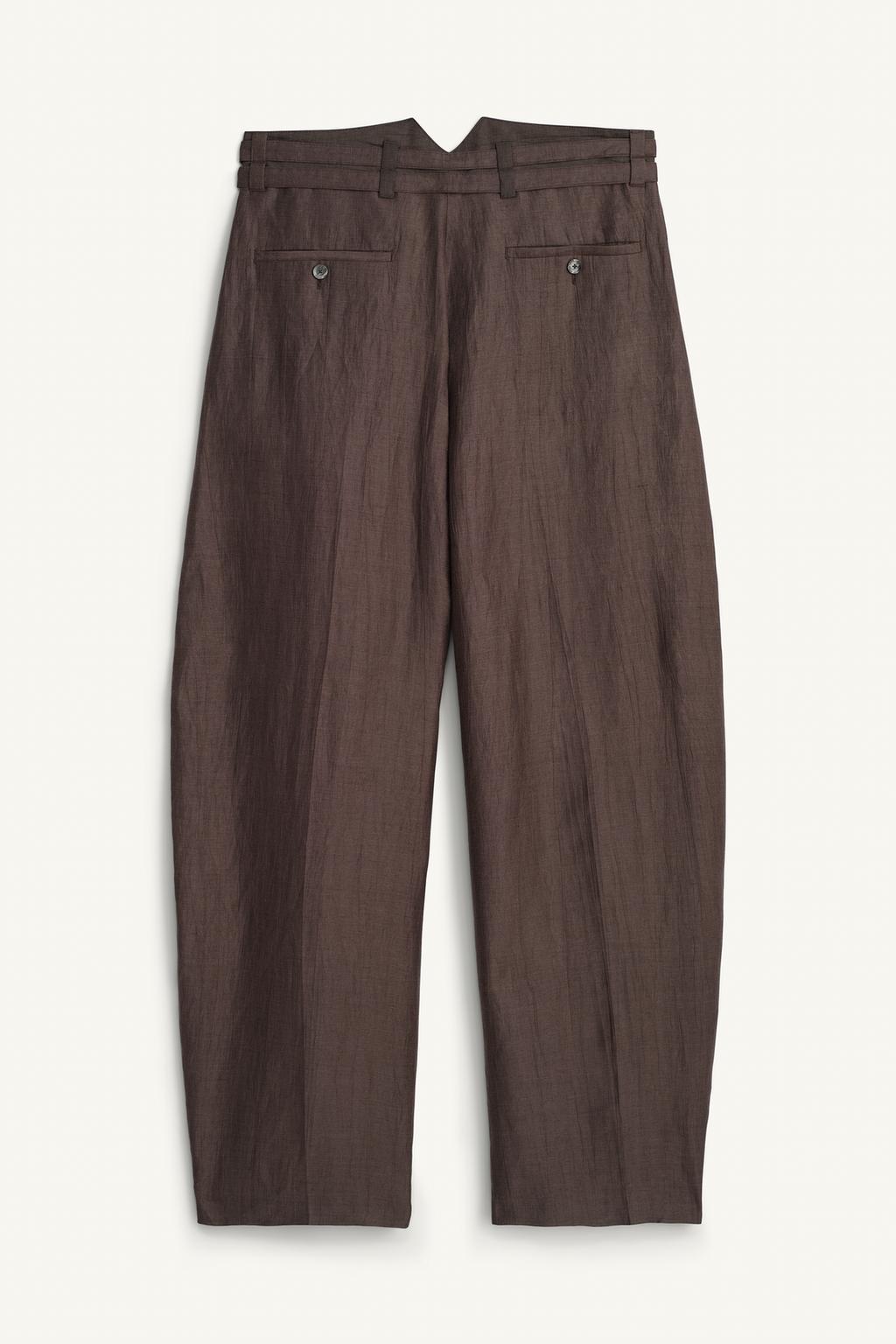 Широкие брюки с поясом