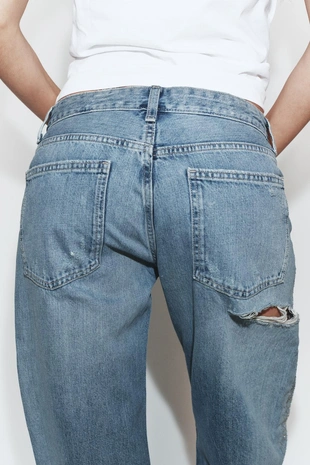 Джинсы Trf прямого кроя с низкой посадкой и блестками- Заказать в России