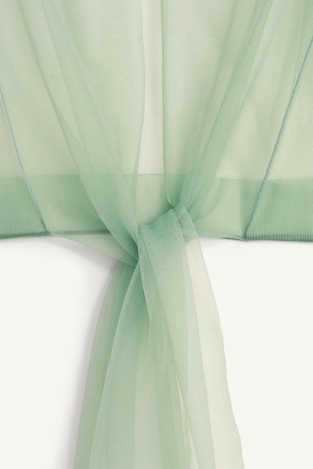 Полупрозрачная вязаная поло-рубашка limited edition