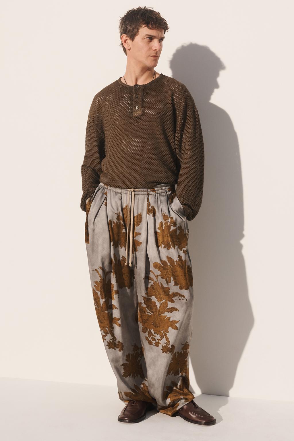 Вязаная футболка с крючком henley