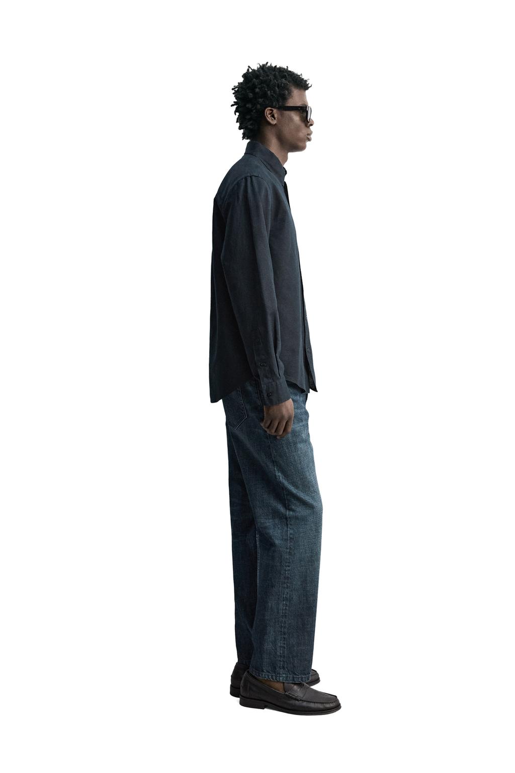 РУБАШКА REGULAR FIT ИЗ КОНОПЛИ И ХЛОПКА