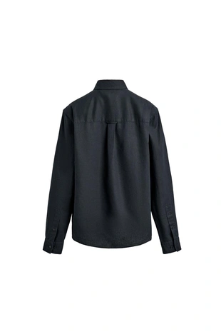 Рубашка Regular Fit из конопли и хлопка- Заказать в России