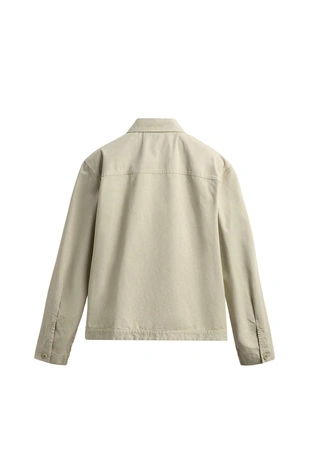 Куртка-рубашка из поплина классического кроя
