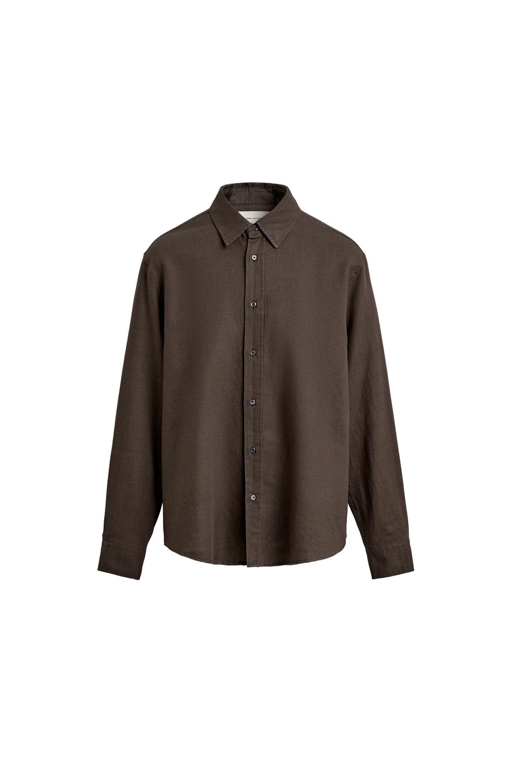 РУБАШКА REGULAR FIT ИЗ КОНОПЛИ И ХЛОПКА