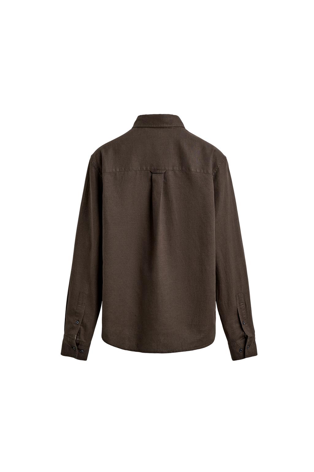 РУБАШКА REGULAR FIT ИЗ КОНОПЛИ И ХЛОПКА