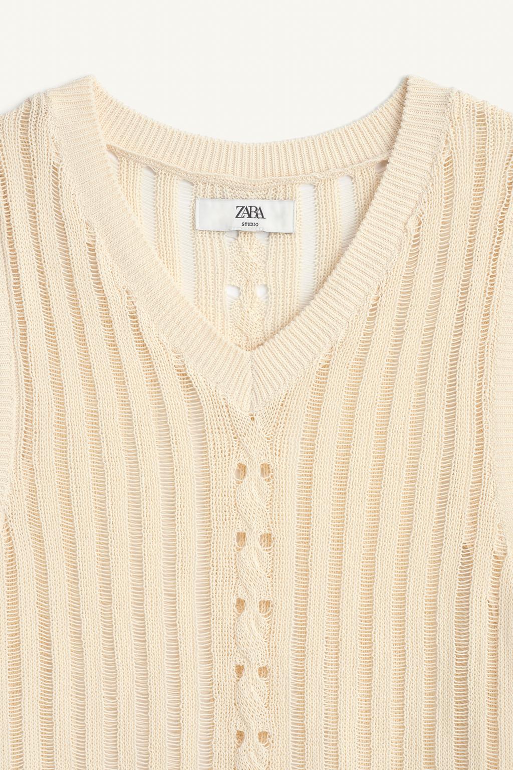 Майка с ажурным узором