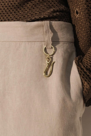 Металлический кольцевой брелок с крючком- Заказать в России