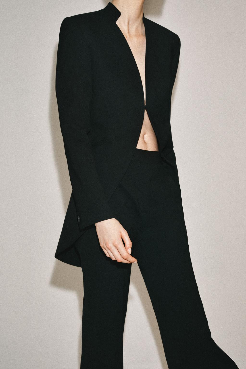 УКОРОЧЕННЫЕ РАСКЛЕШЕННЫЕ БРЮКИ ZW LIMITED EDITION