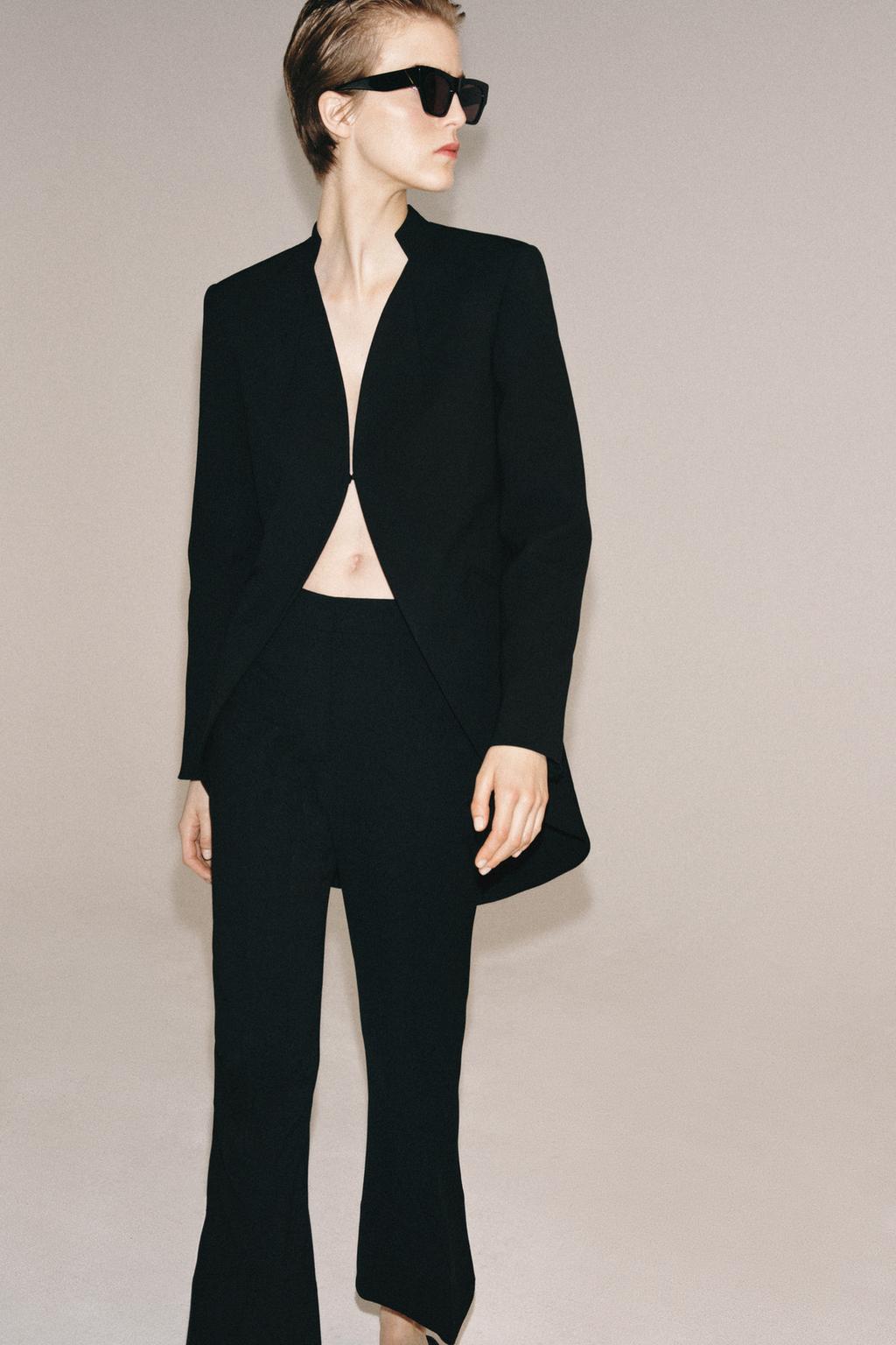 УКОРОЧЕННЫЕ РАСКЛЕШЕННЫЕ БРЮКИ ZW LIMITED EDITION