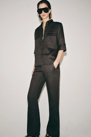 Расклешенные брюки из льна — Zw Collection- Заказать в России