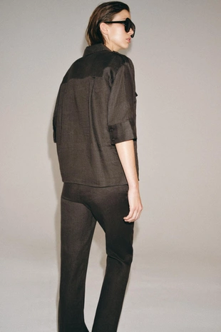 Расклешенные брюки из льна — Zw Collection- Заказать в России