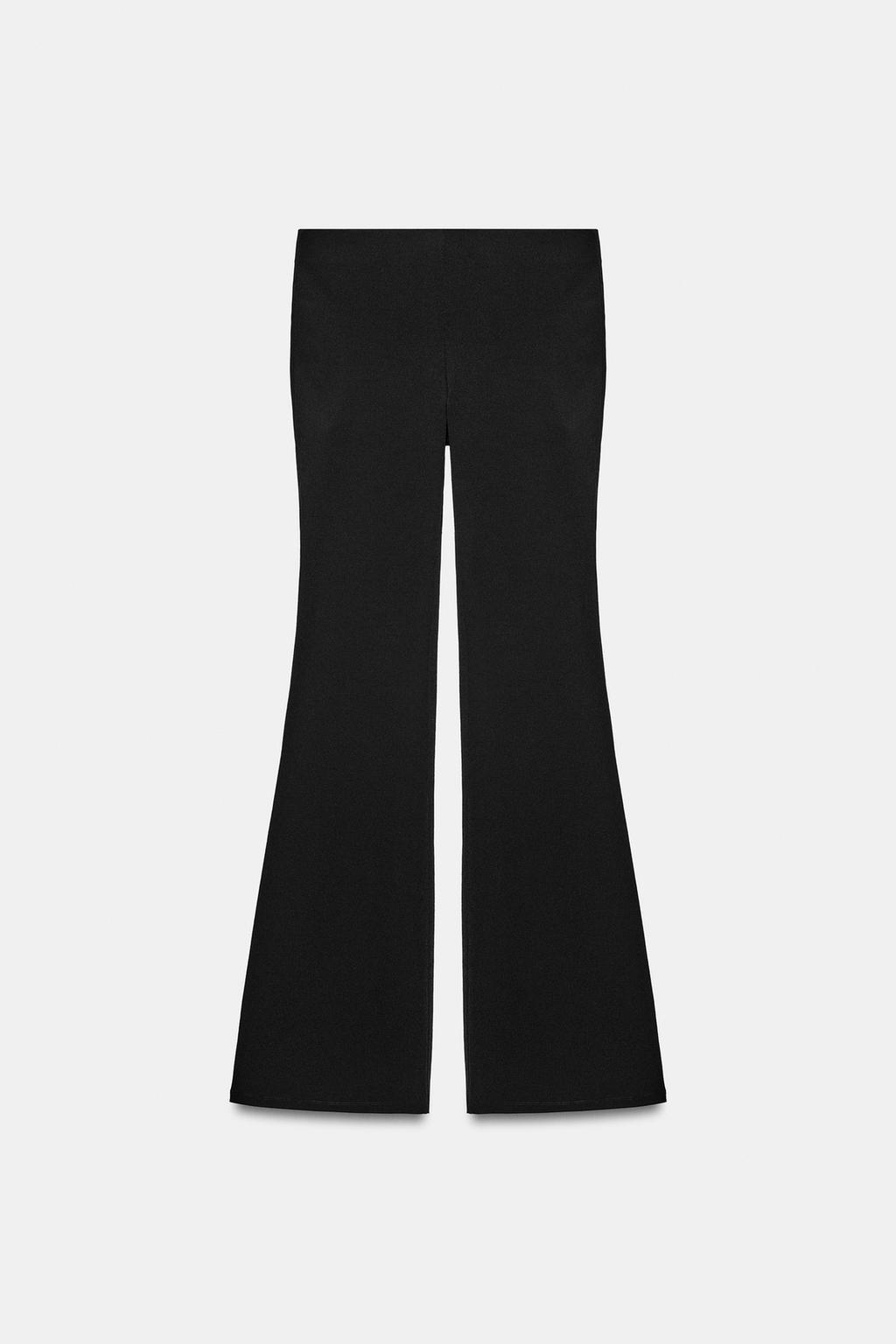 РАСКЛЕШЕННЫЕ БРЮКИ СТРЕЙЧ В ГОРОШЕК