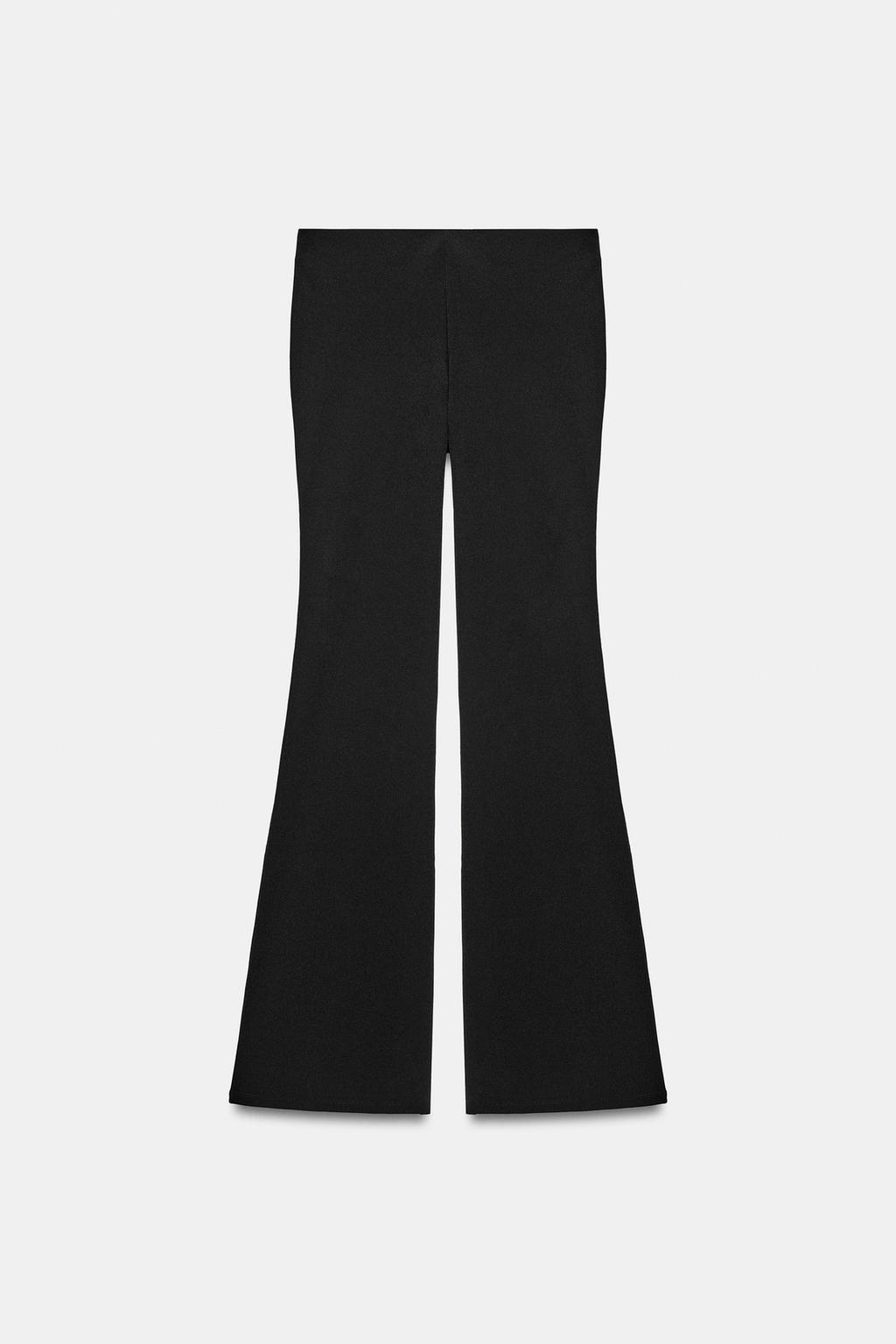 РАСКЛЕШЕННЫЕ БРЮКИ СТРЕЙЧ В ГОРОШЕК