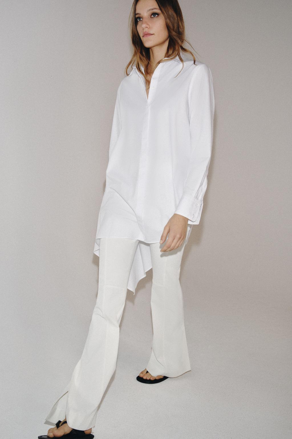 РАСКЛЕШЕННЫЕ БРЮКИ С РАЗРЕЗАМИ — ZW COLLECTION