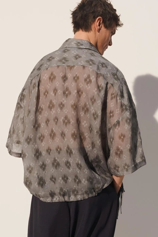 Поло свободного кроя из 100% рами- Заказать в России