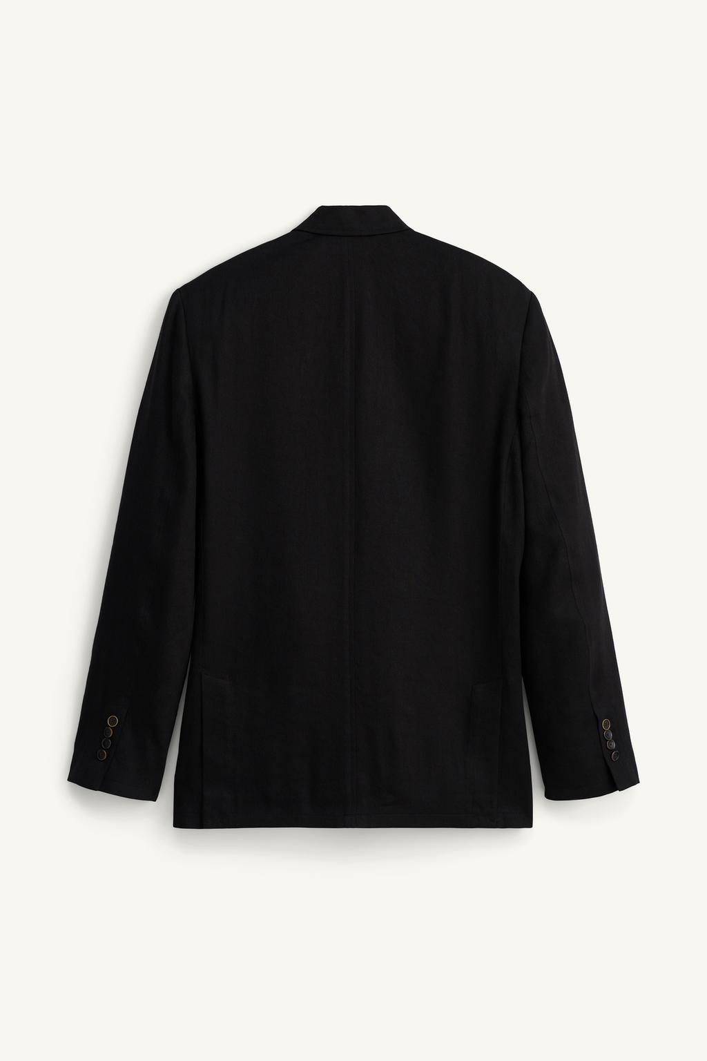 Пиджак приталенного кроя из льняного и лиоцеллового микса