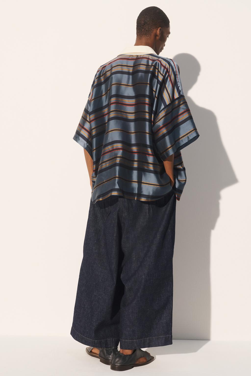 Поло свободного кроя из купро-шелка