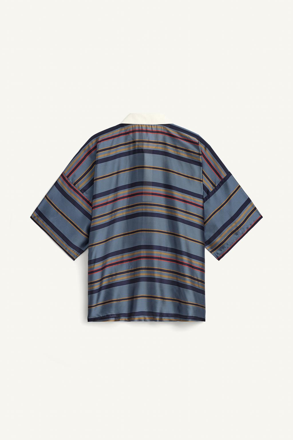 Поло свободного кроя из купро-шелка