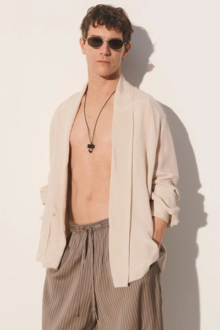 Рубашка-халат из купро 100%- Заказать в России