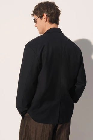 Пиджак свободного кроя с контрастной вышивкой- Заказать в России