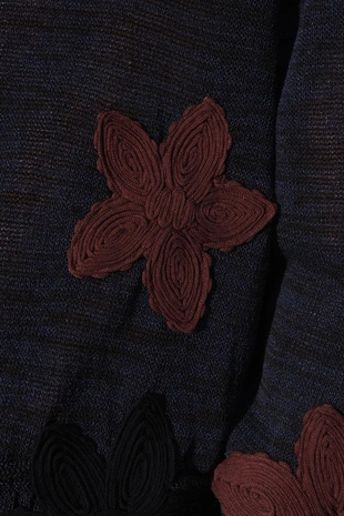 Джемпер с цветочным узором свободного кроя- Заказать в России