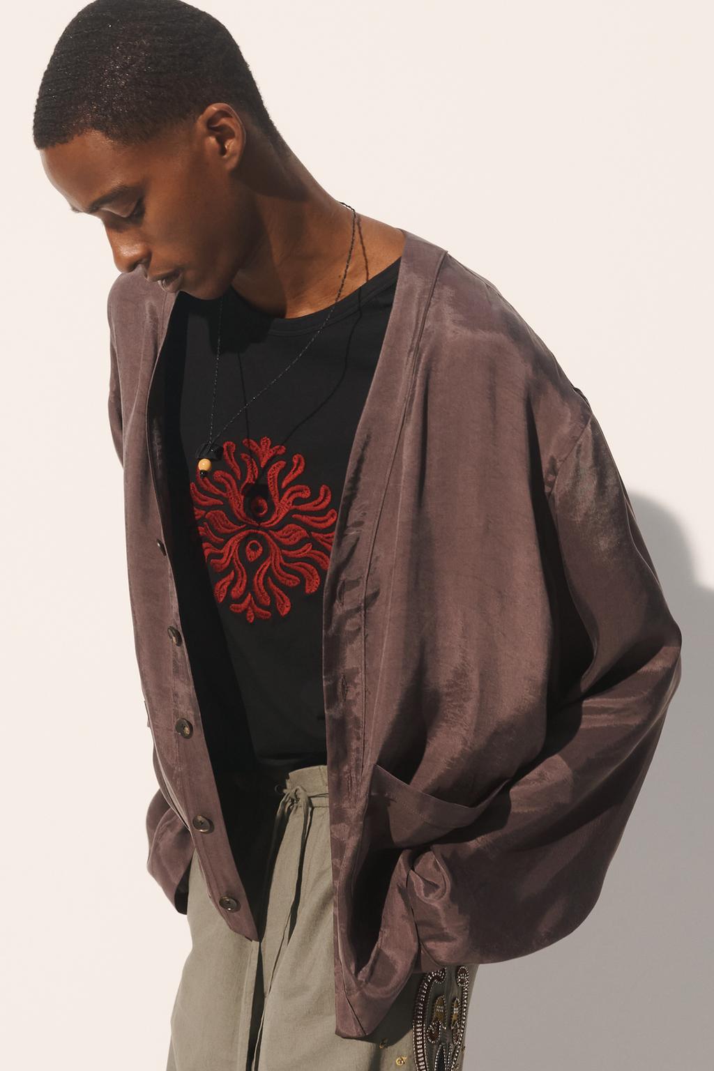 Пиджак свободного кроя из вискозы и лиоцелла