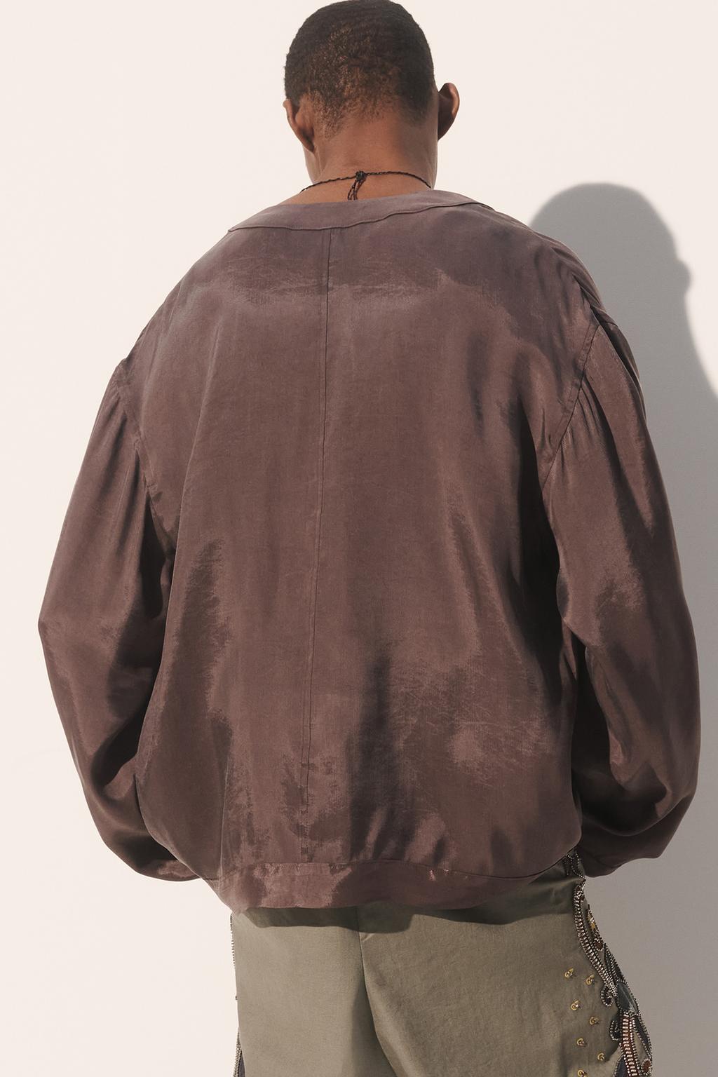 Пиджак свободного кроя из вискозы и лиоцелла