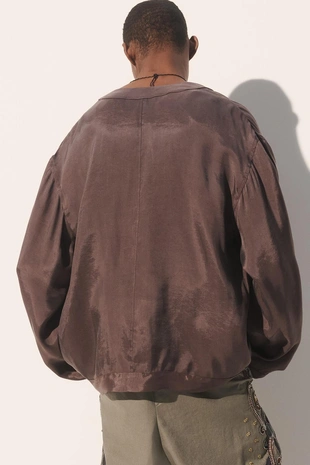 Пиджак свободного кроя из вискозы и лиоцелла- Заказать в России