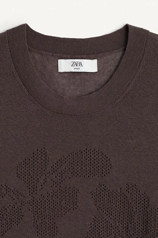 Трикотажный жилет с цветочным узором- Заказать в России