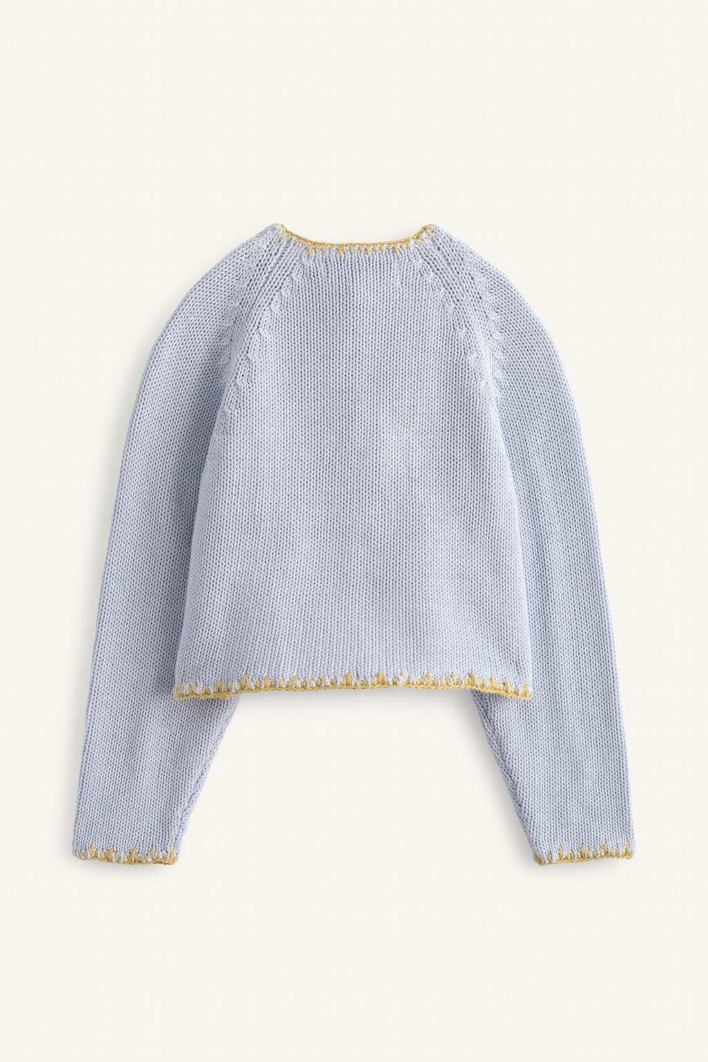 Кардиган с вязаной вышивкой цветов limited edition