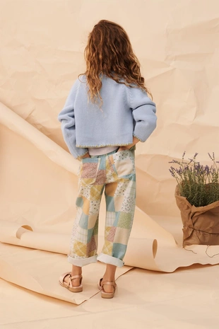 Кардиган с вязаной вышивкой цветов limited edition- Заказать в России