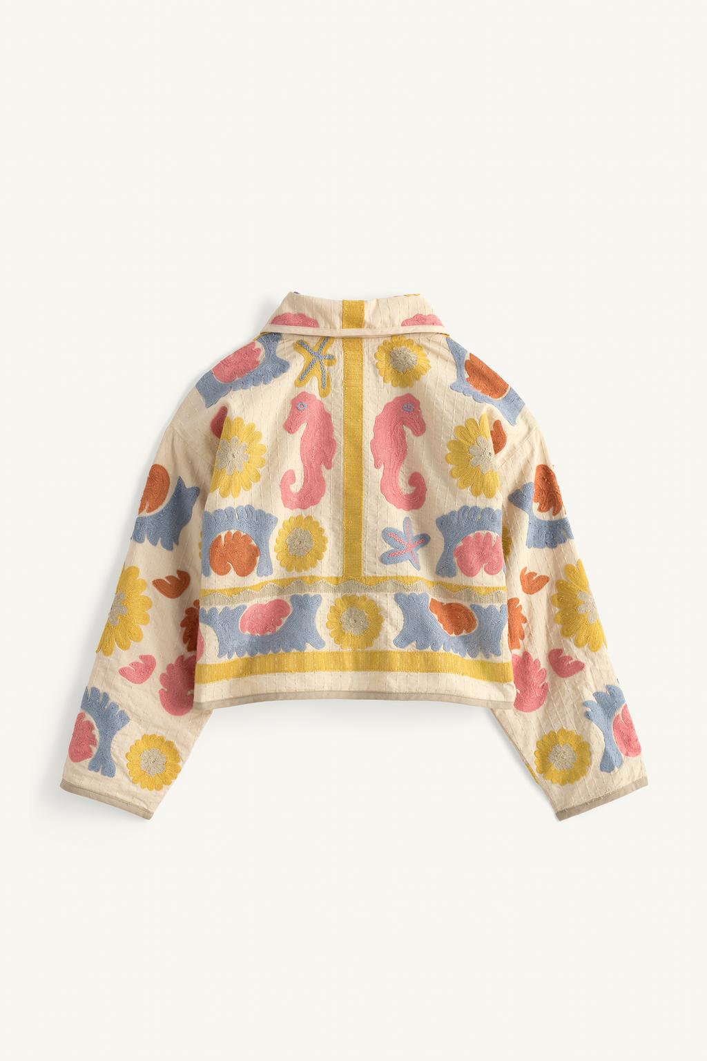 Куртка с вышивкой из лимитированной коллекции