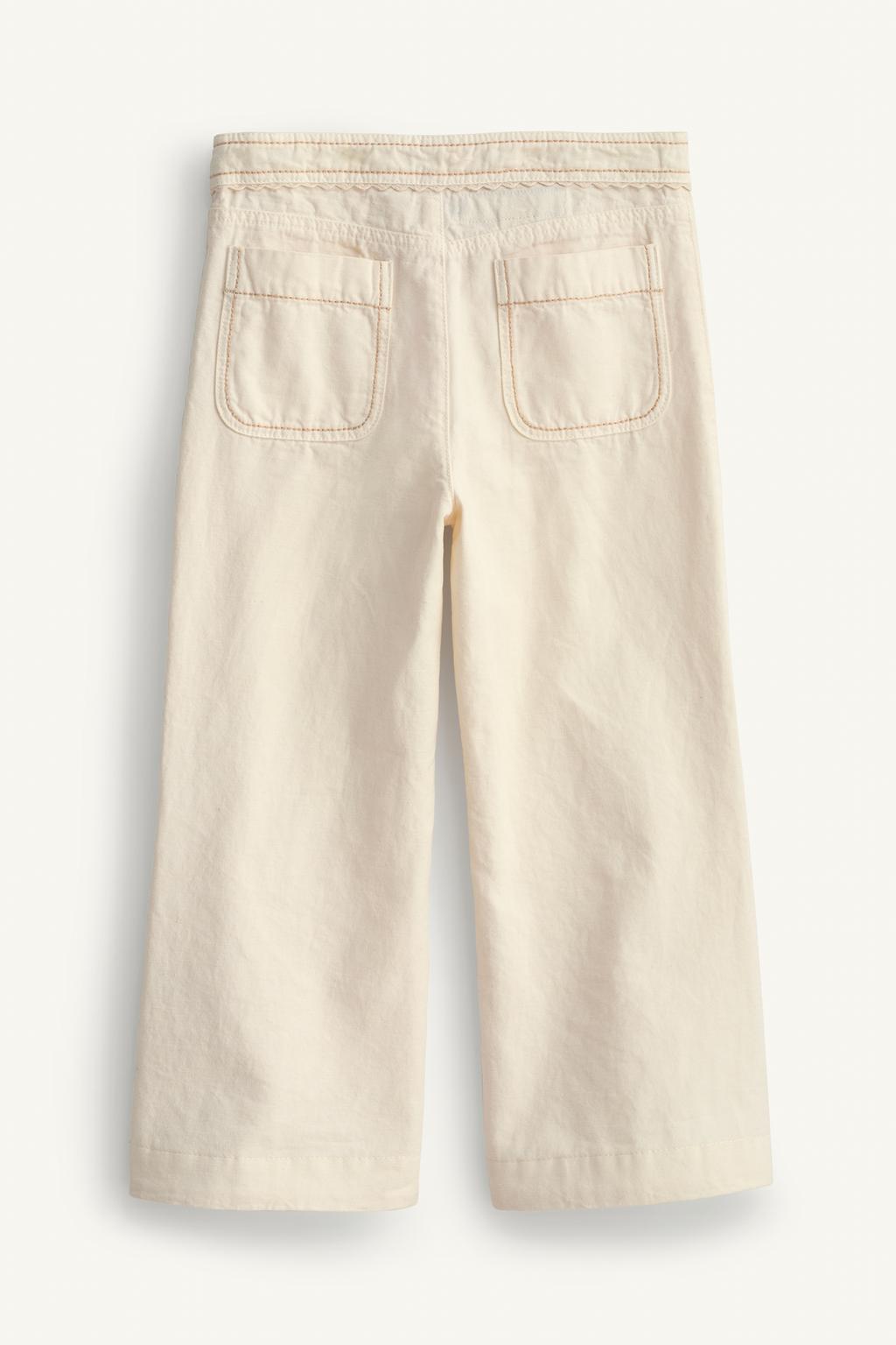 Брюки limited edition с расклешенными штанинами и контрастной строчкой