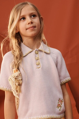 Поло-свитер с вышивкой из лимитированной коллекции- Заказать в России