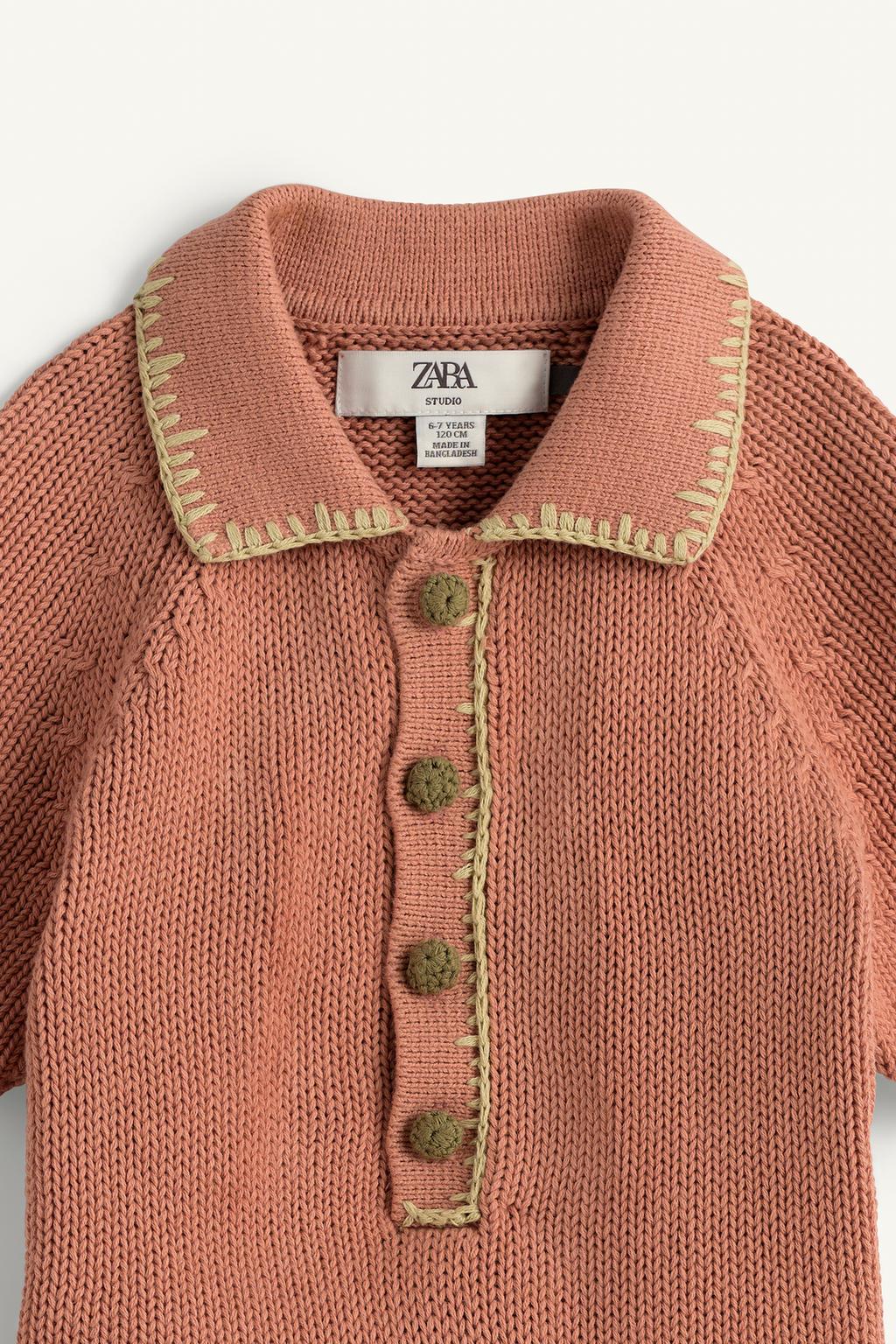 Комбинезон из трикотажа с цветочной крестиковой вышивкой limited edition