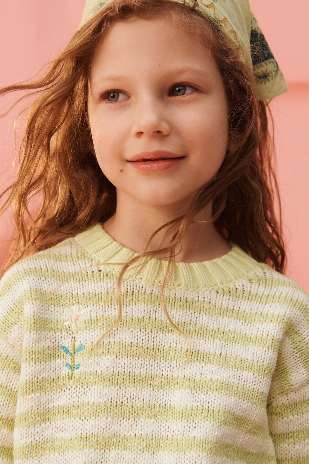 Джемпер из ограниченной коллекции в полоску с вишневым цветком