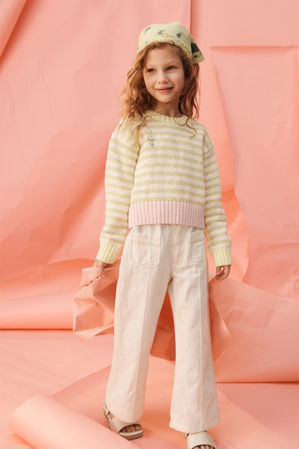 Джемпер из ограниченной коллекции в полоску с вишневым цветком