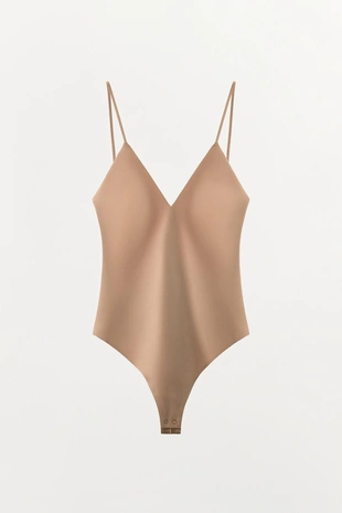 Боди с полиамидом на бретелях- Заказать в России