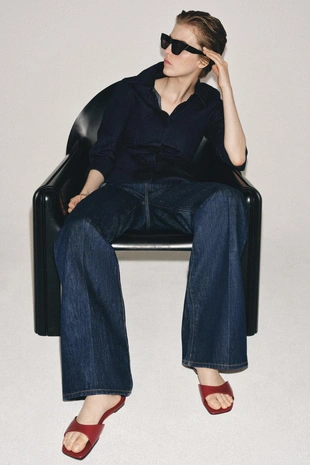 Кожаные сандалии на плоской подошве- Заказать в России