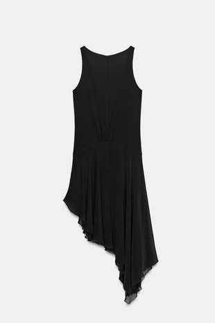 Платье миди асимметричного кроя- Заказать в России
