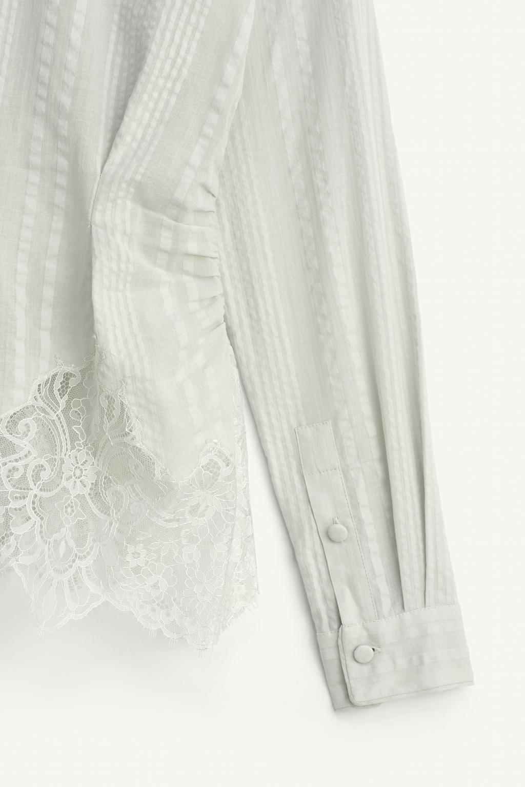 Рубашка limited edition с кружевными завязками