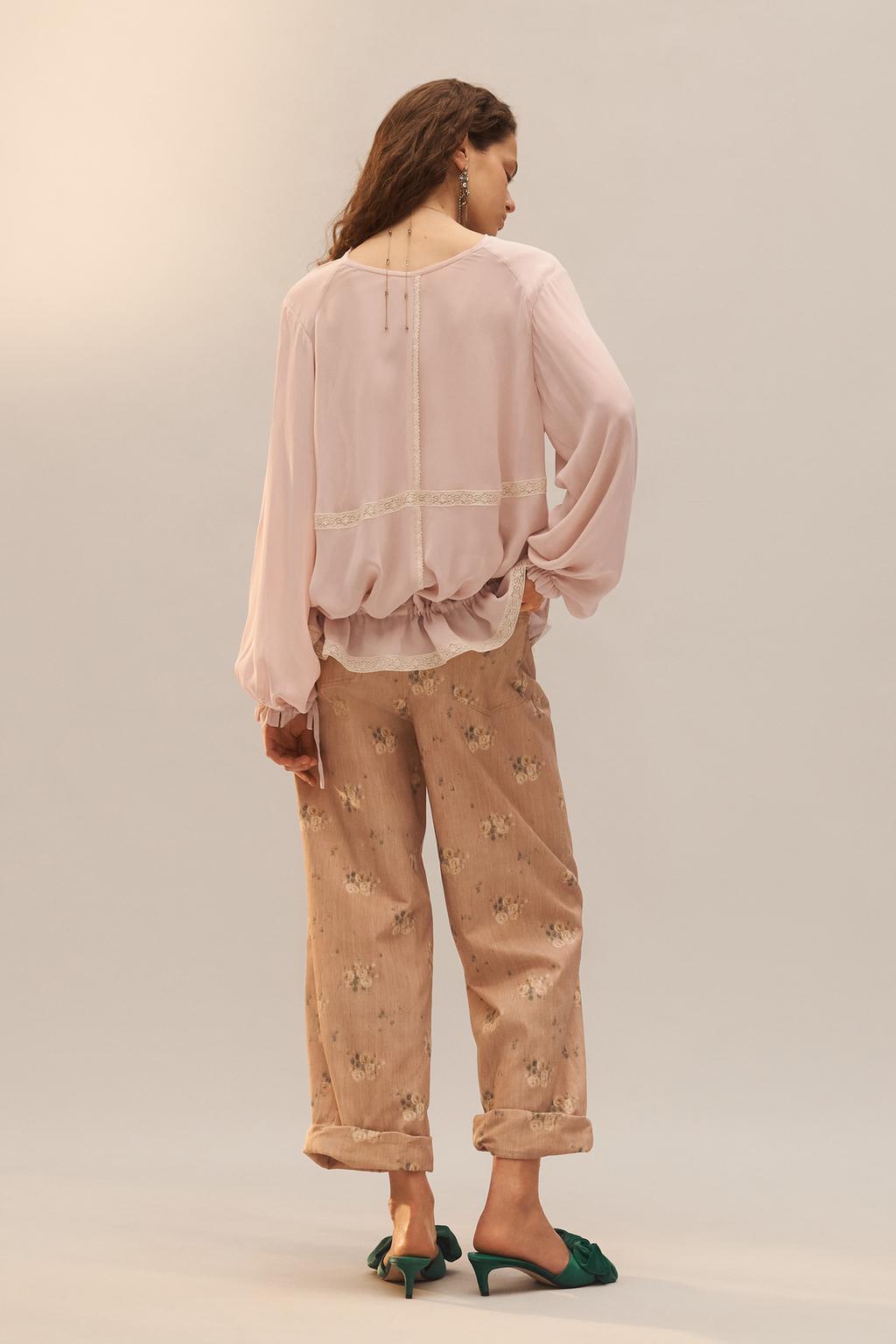 Рубашка с оборками из кружева limited edition