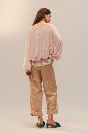 Рубашка с оборками из кружева limited edition- Заказать в России