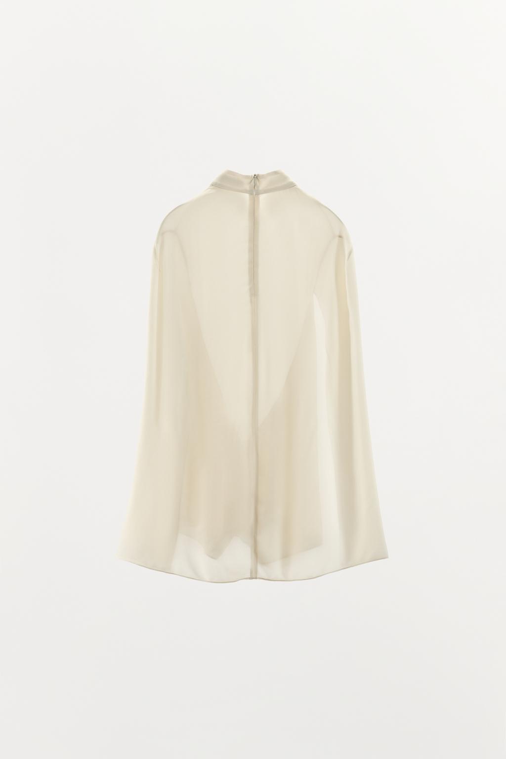 РУБАШКА-КЕЙП С РАЗРЕЗАМИ ZW COLLECTION