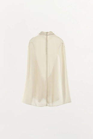 Рубашка-кейп с разрезами Zw Collection- Заказать в России