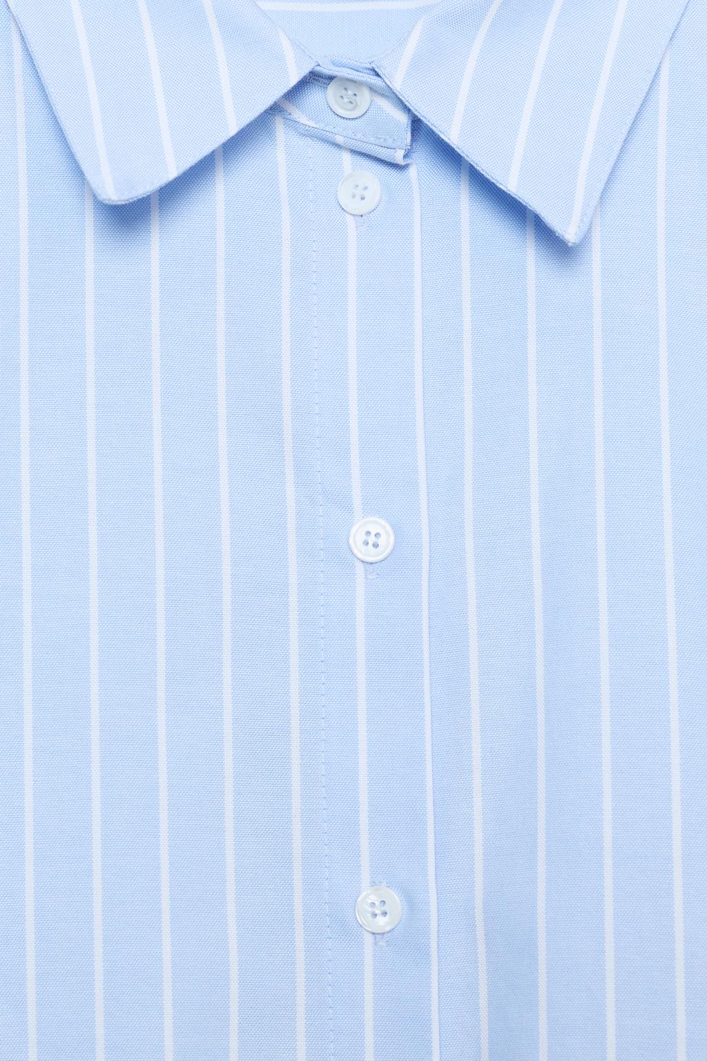 РУБАШКА В ПОЛОСКУ С ОБЪЕМНЫМИ РУКАВАМИ