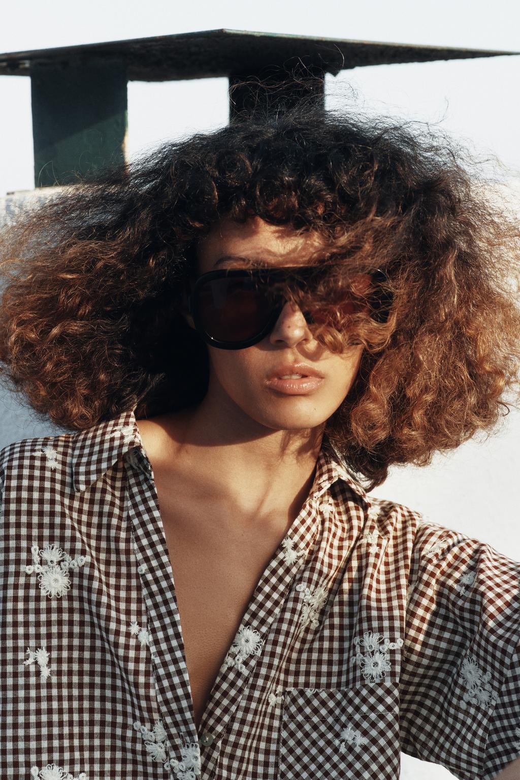 РУБАШКА В КЛЕТКУ С ВЫШИВКОЙ